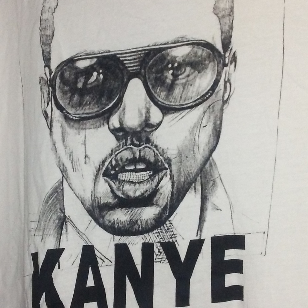 Kanye West Women Tank Top  Size 6  Black and White